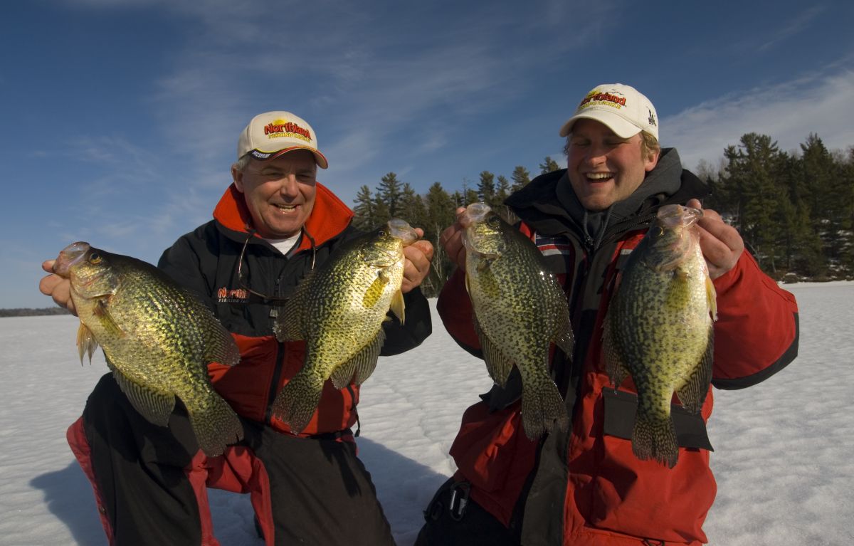 crappie-ice-fishing-sunny-march-