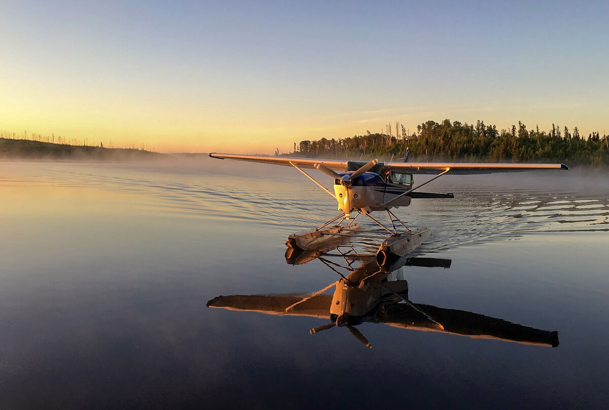 Staying at an outpost cabin that is the only cabin on the lake is close to owning the lake for a week!