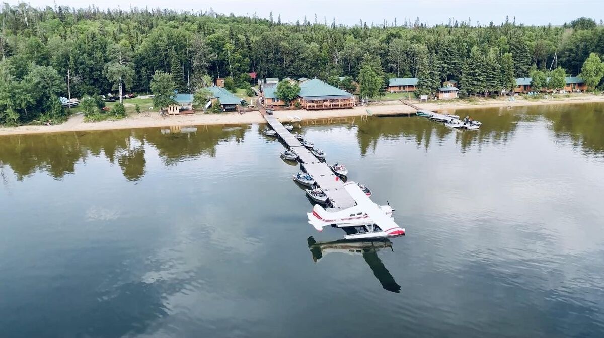 Cat Island Lodge on Trout Lake in Ontario, Canada.