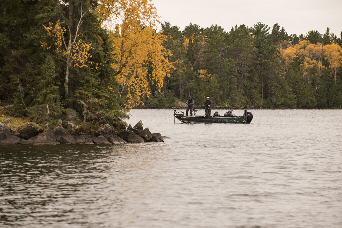 fall lake trout fishing