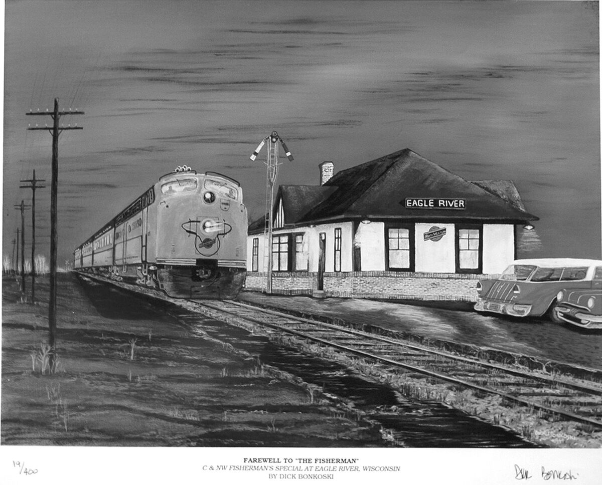 The Fishermen's Special leaving Eagle River, Wisconsin.