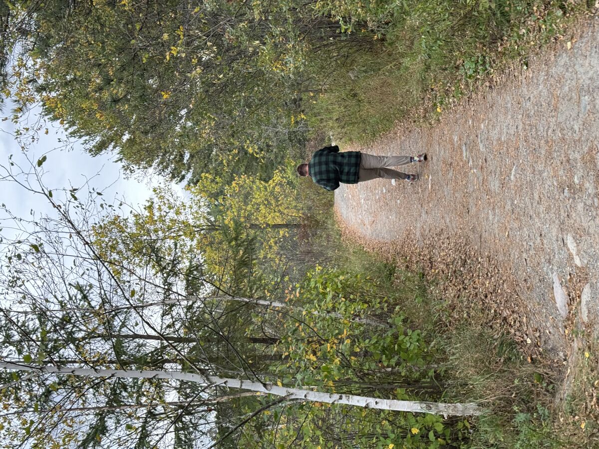 Hiking at Tunnel Island Trail in Kenora, Ontario.