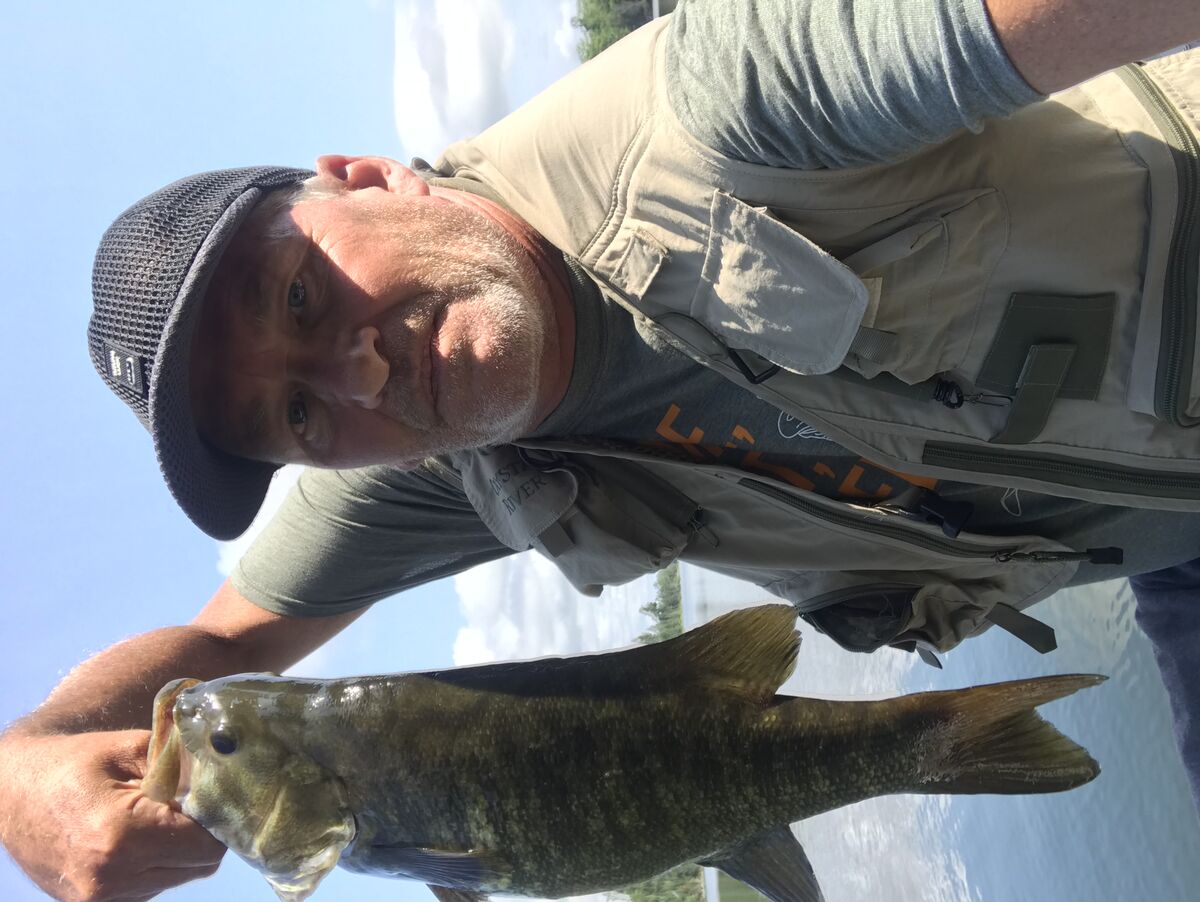 Big smallmouth bass caught in Ontario