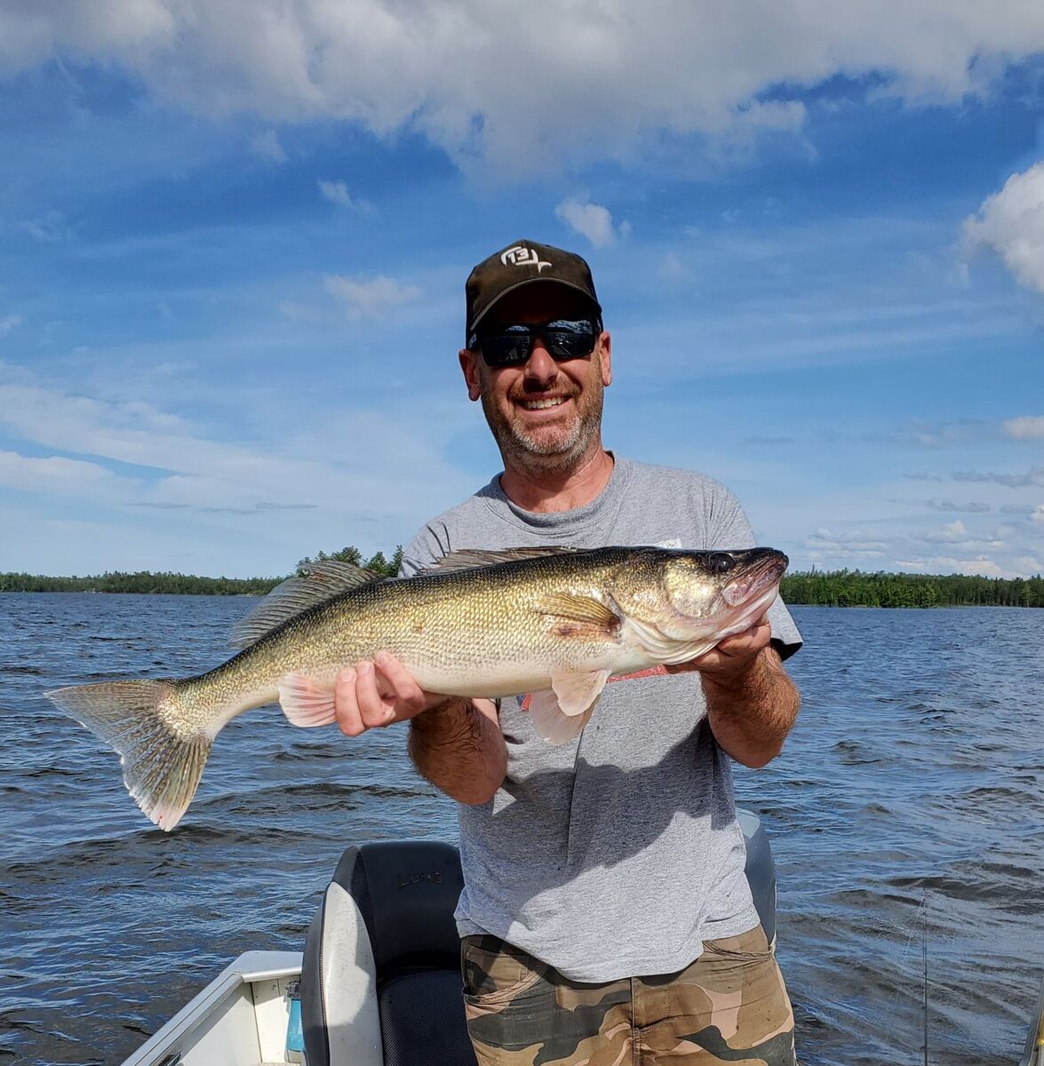 Walleye caught at King Island Lodge on Sabaskong Bay, Lake of the Woods.