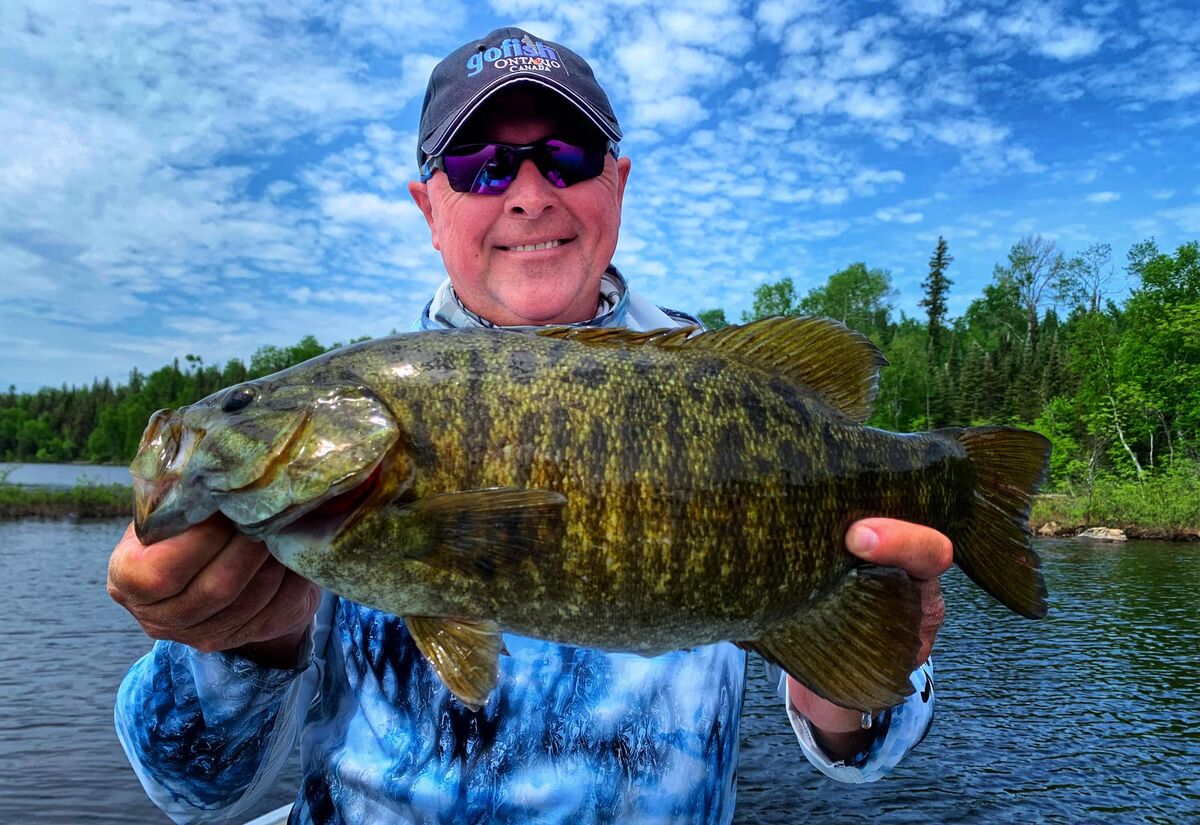 Karl Kalonka with a Perch Lake smallmouth bass!