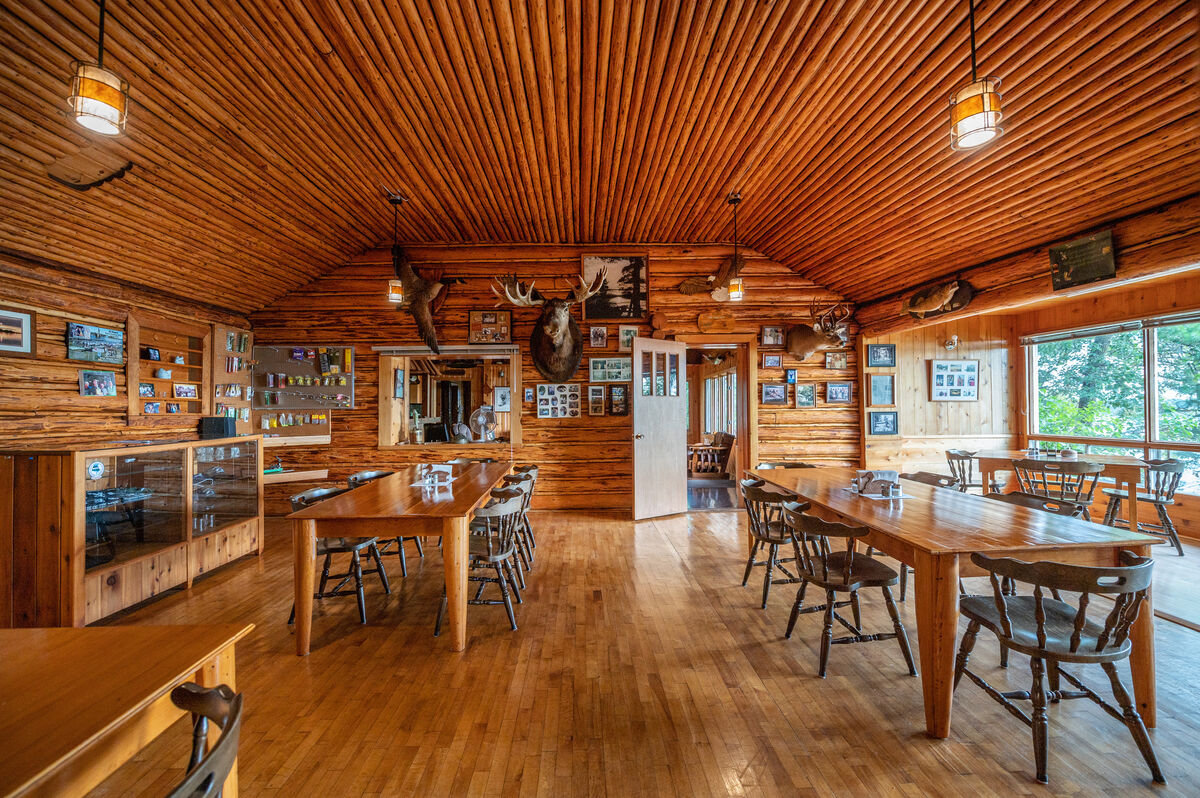 Interior view of the main lodge today!