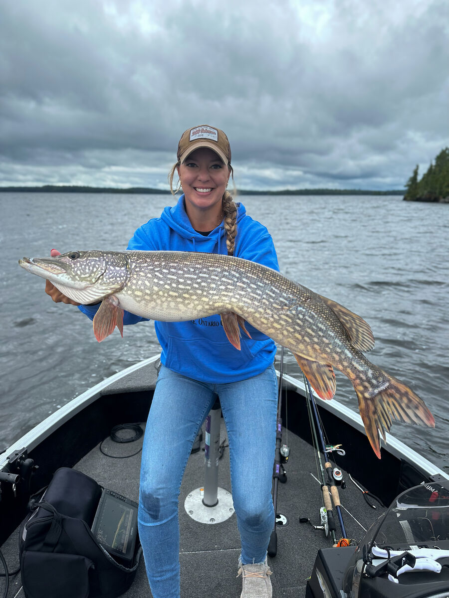 Northern pike fishing on Eagle Lake