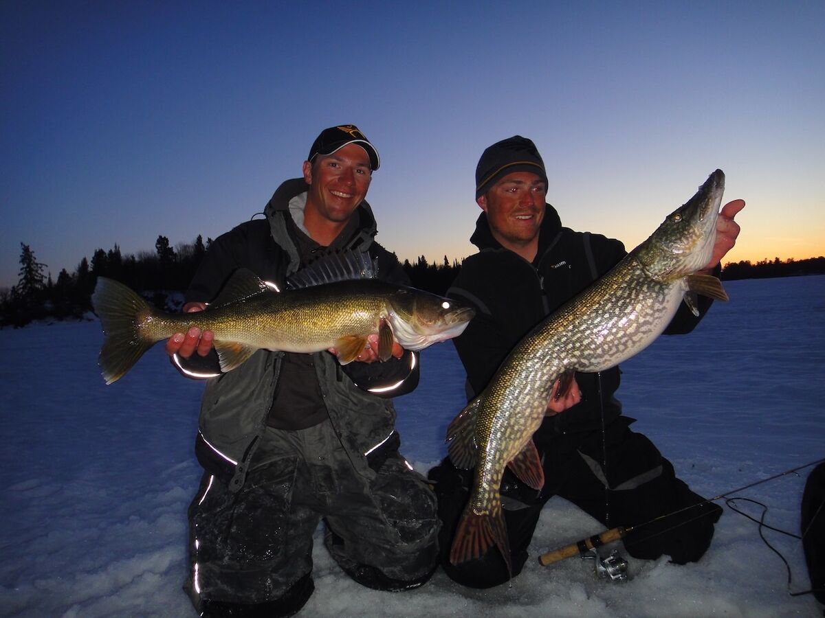 Pike and walleye can often be found together late in the season.