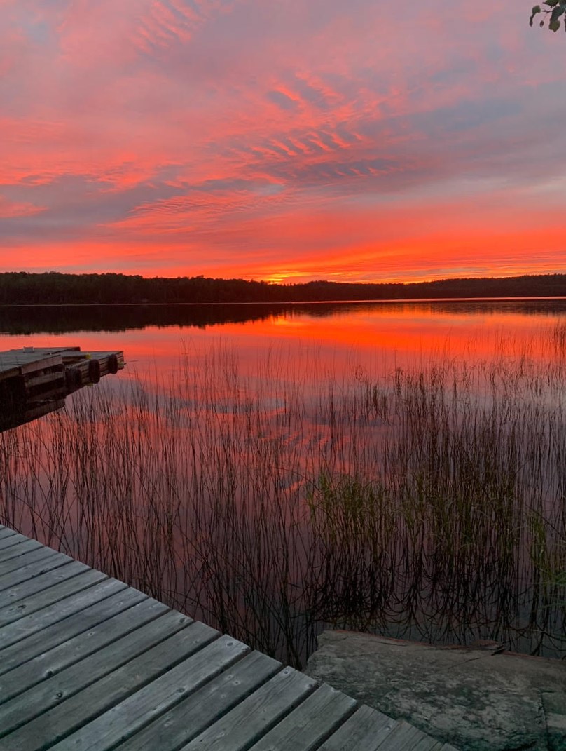 Sunset at Perch Lake Lodge