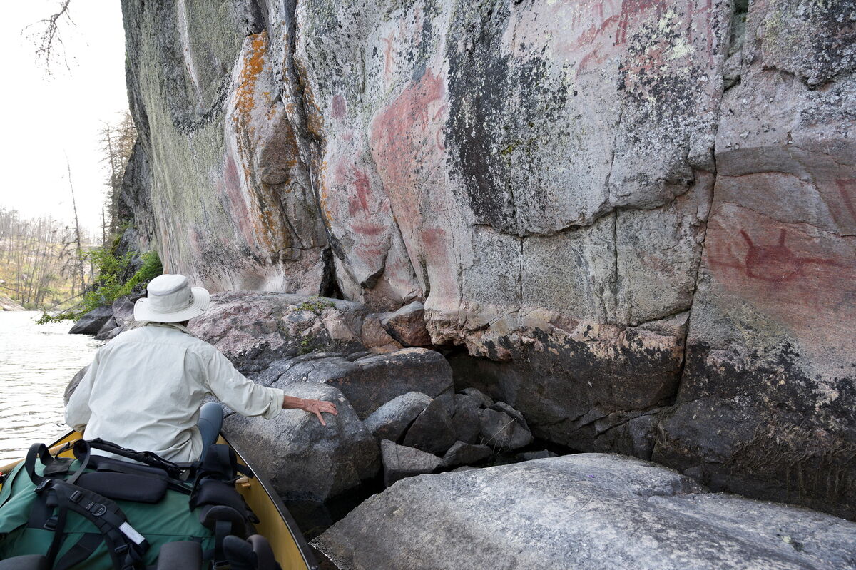 Petroglyphs in Woodland Caribou Park