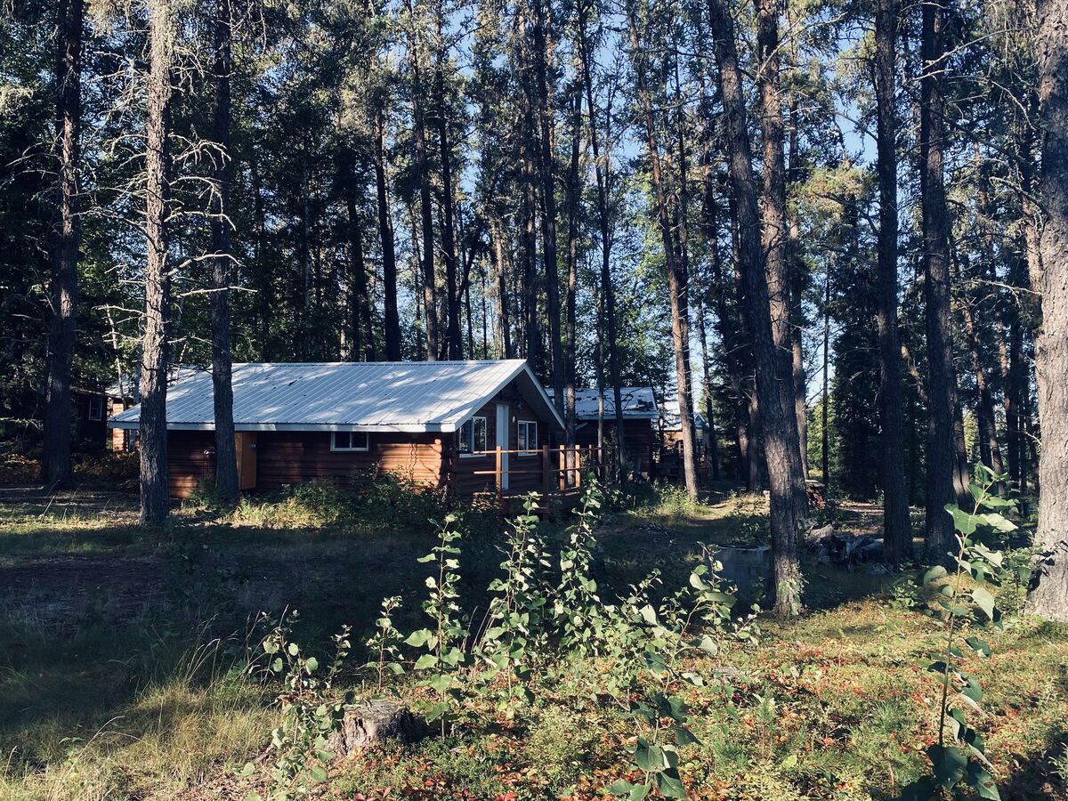 The cabins at Mother Rapids Fish Camps.
