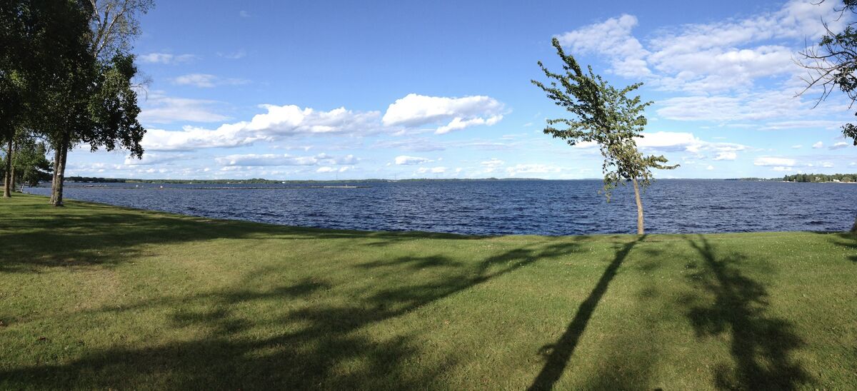 View of Rainy Lake from Fort Frances.