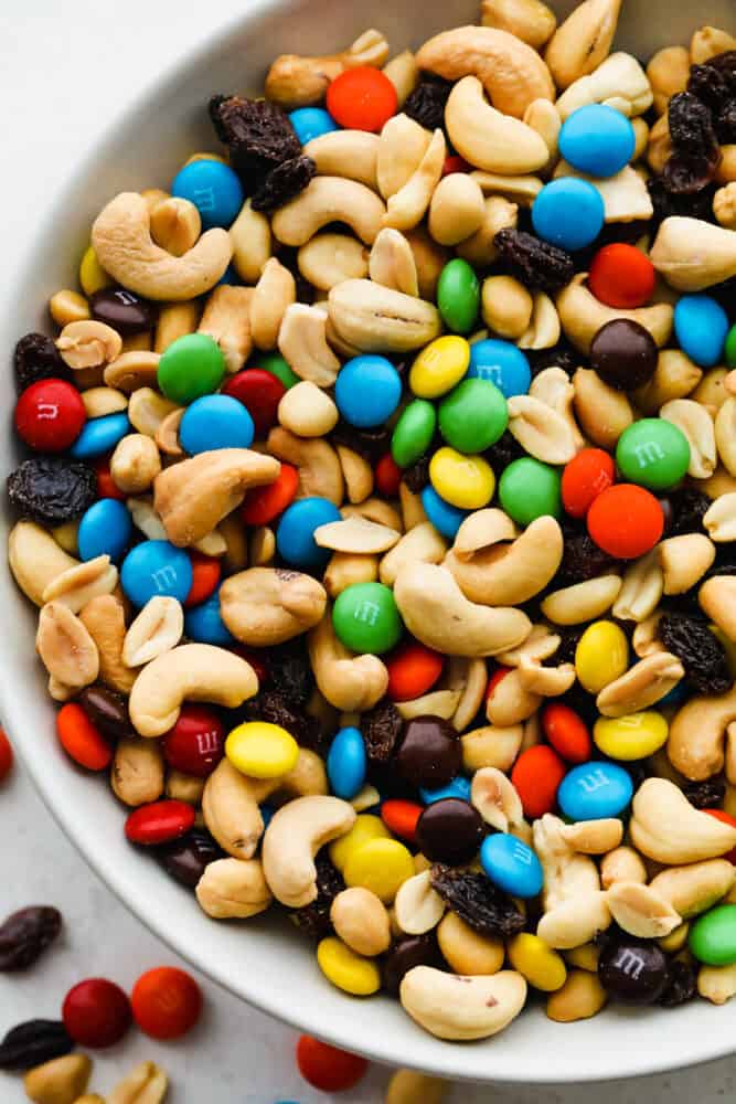 Trail mix is a high-energy snack