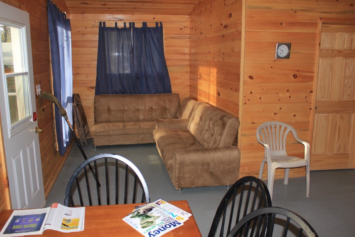Comfortable cabins at Anglers Kingdom on Nungesser Lake, Canada.