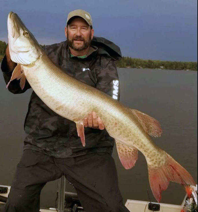 Fall muskie caught by Todd on Wabigoon at Bonny Bay Camp