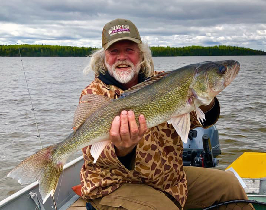 Walleye fishing at Bear Paw Lodge on Wabigoon Lake