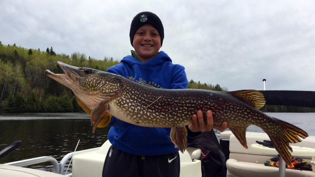 Northern pike fishing at Indiaonta Resort