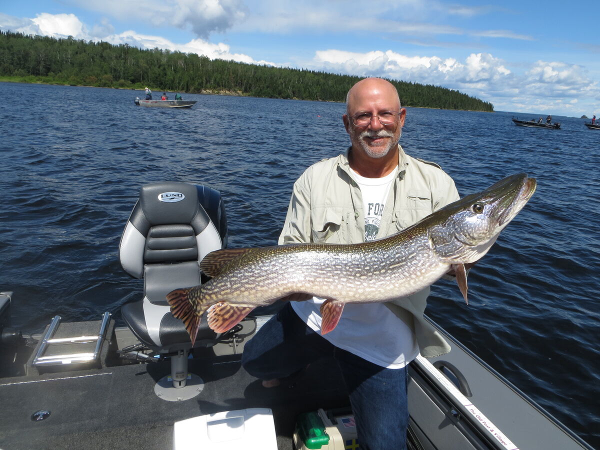 Northern pike fishing on lake St Joseph