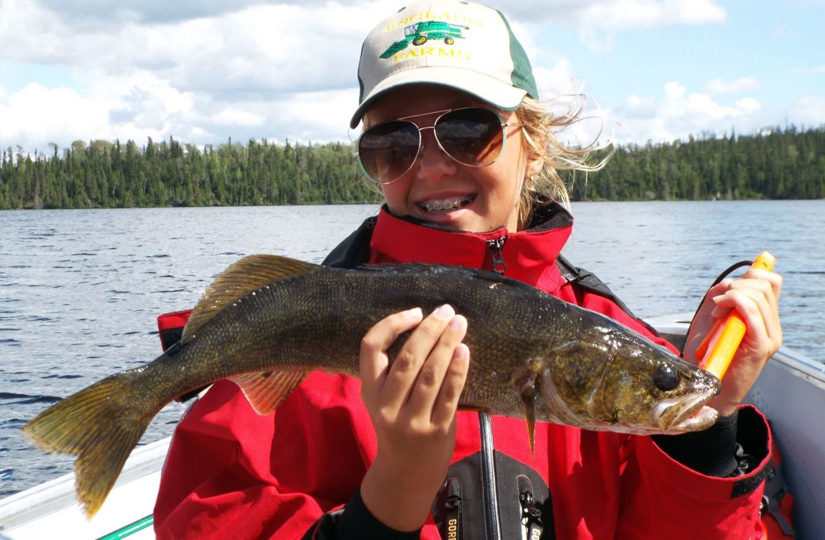 Walleyes are plentiful on the Woman River Chain of Lakes.