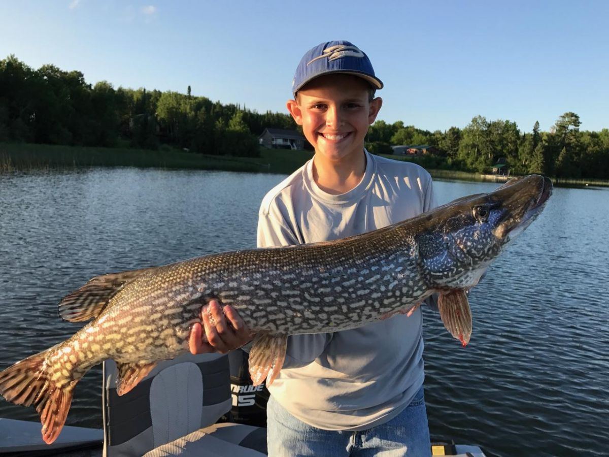 40 inch northern pike caught & released on Eagle Lake