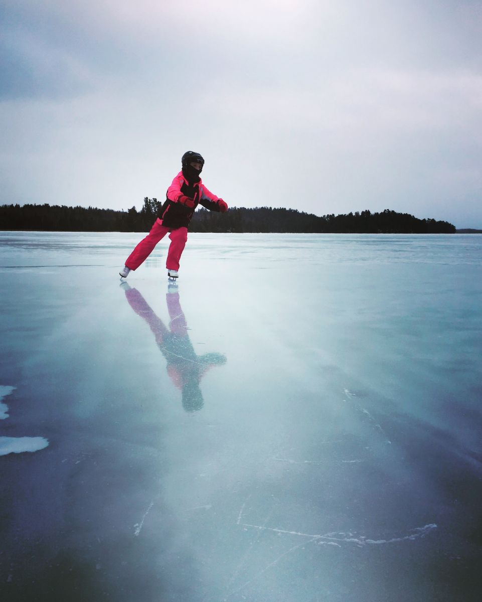 Skating on Eagle Lake