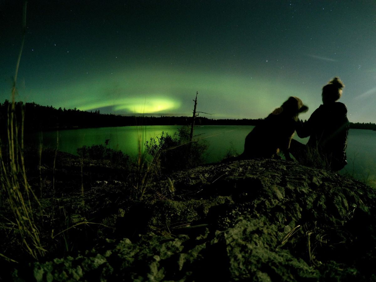 Watching the northern lights