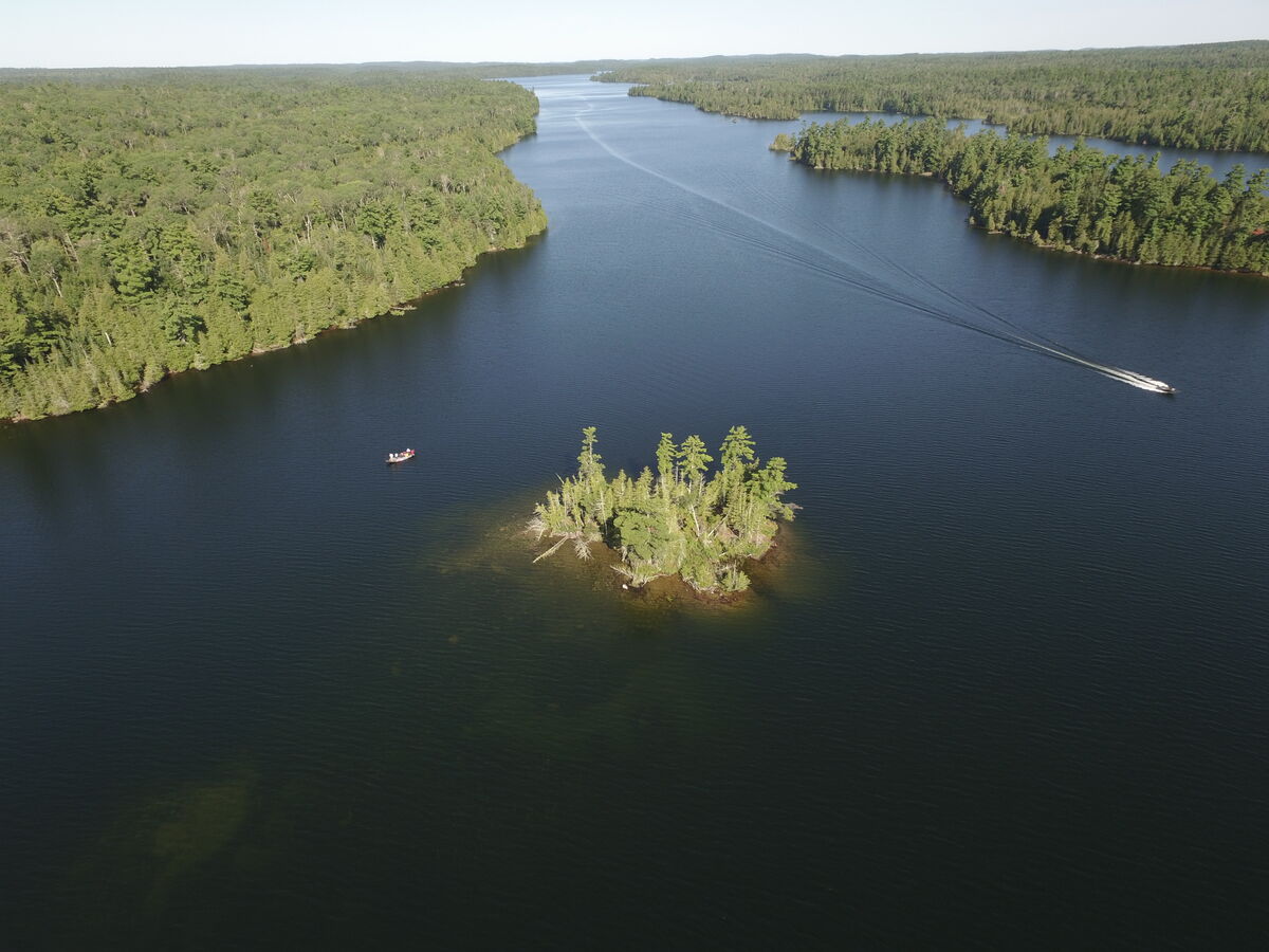 Muskie Fishing with Jessie Baker on Pipestone Lake, Ontario 