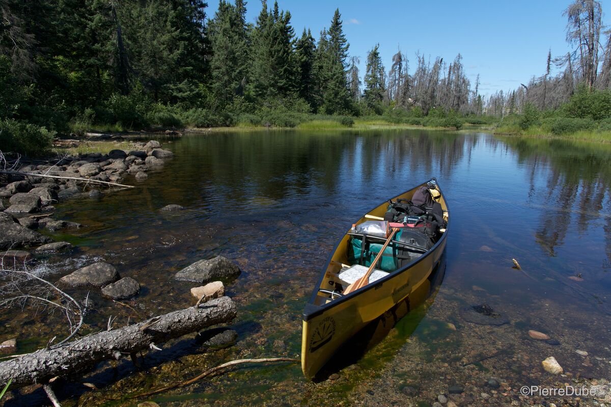 Canoe trips in Woodland Caribou Park. Image: Pierre Dube