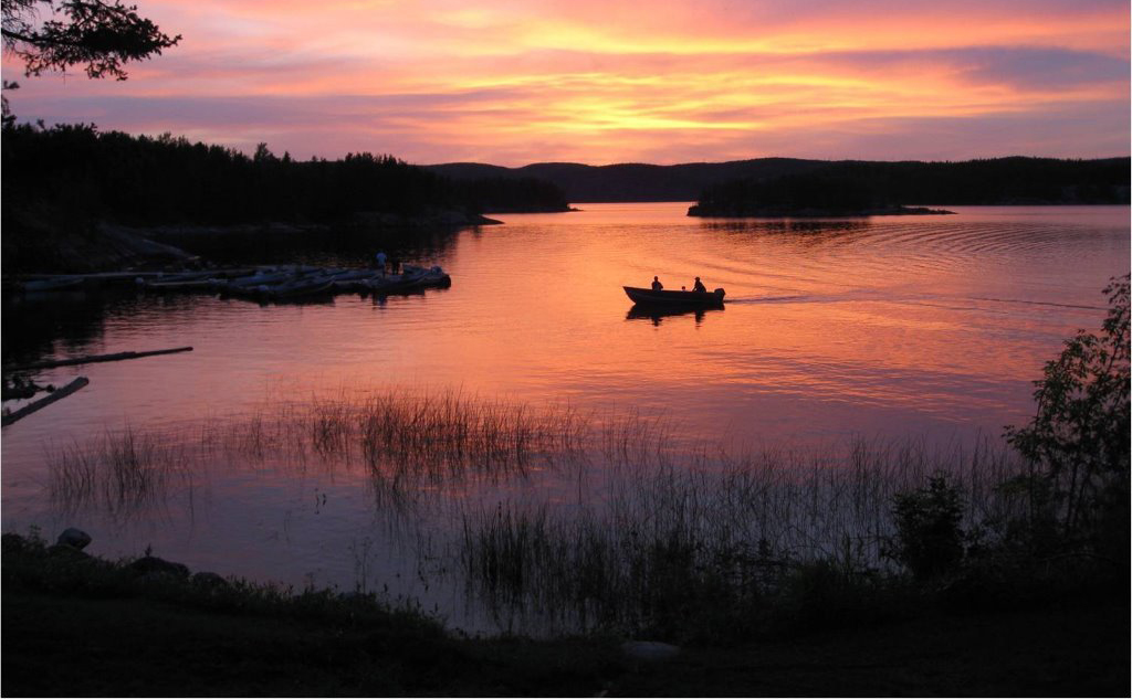 Fletcher Lake Lodge Sunset Country, Ontario, Canada