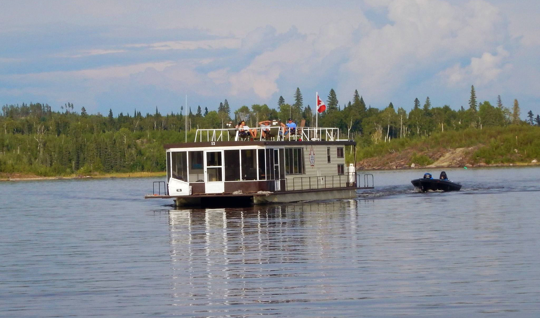 Lac Seul Floating Lodges Sunset Country, Ontario, Canada