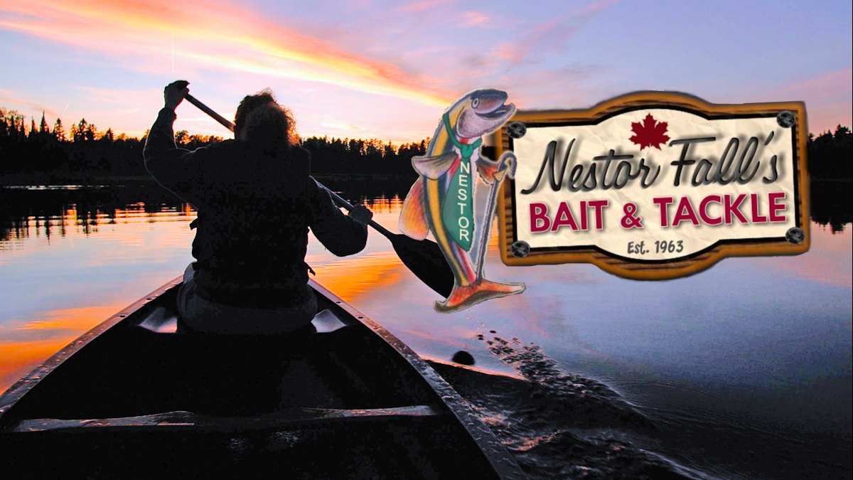 Nestor Falls Bait And Tackle Canoe Logo Copy 