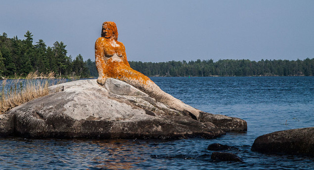 Mermaid on Rainy Lake, Ontario