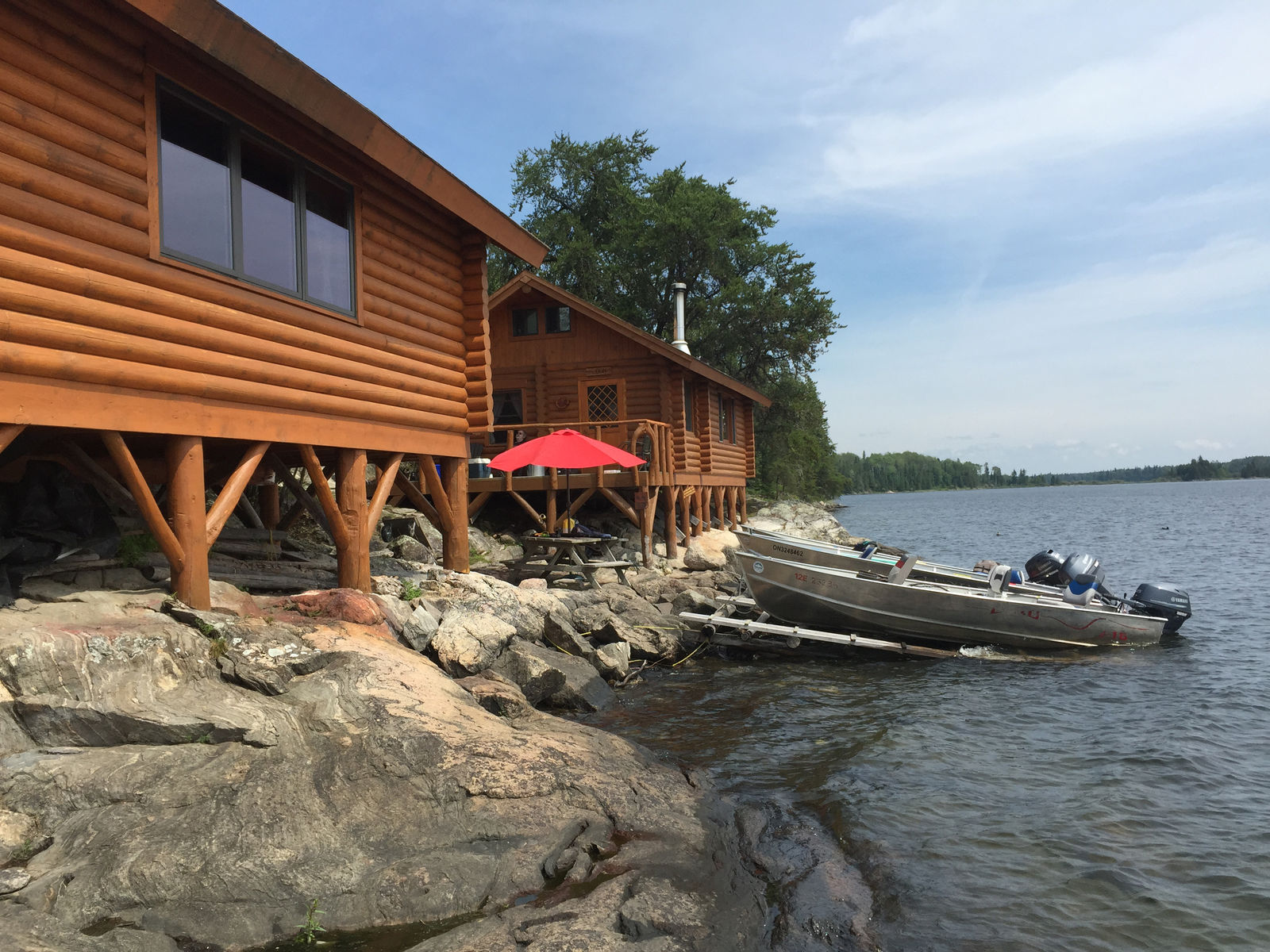 Wine Lake Camp Sunset Country Ontario Canada