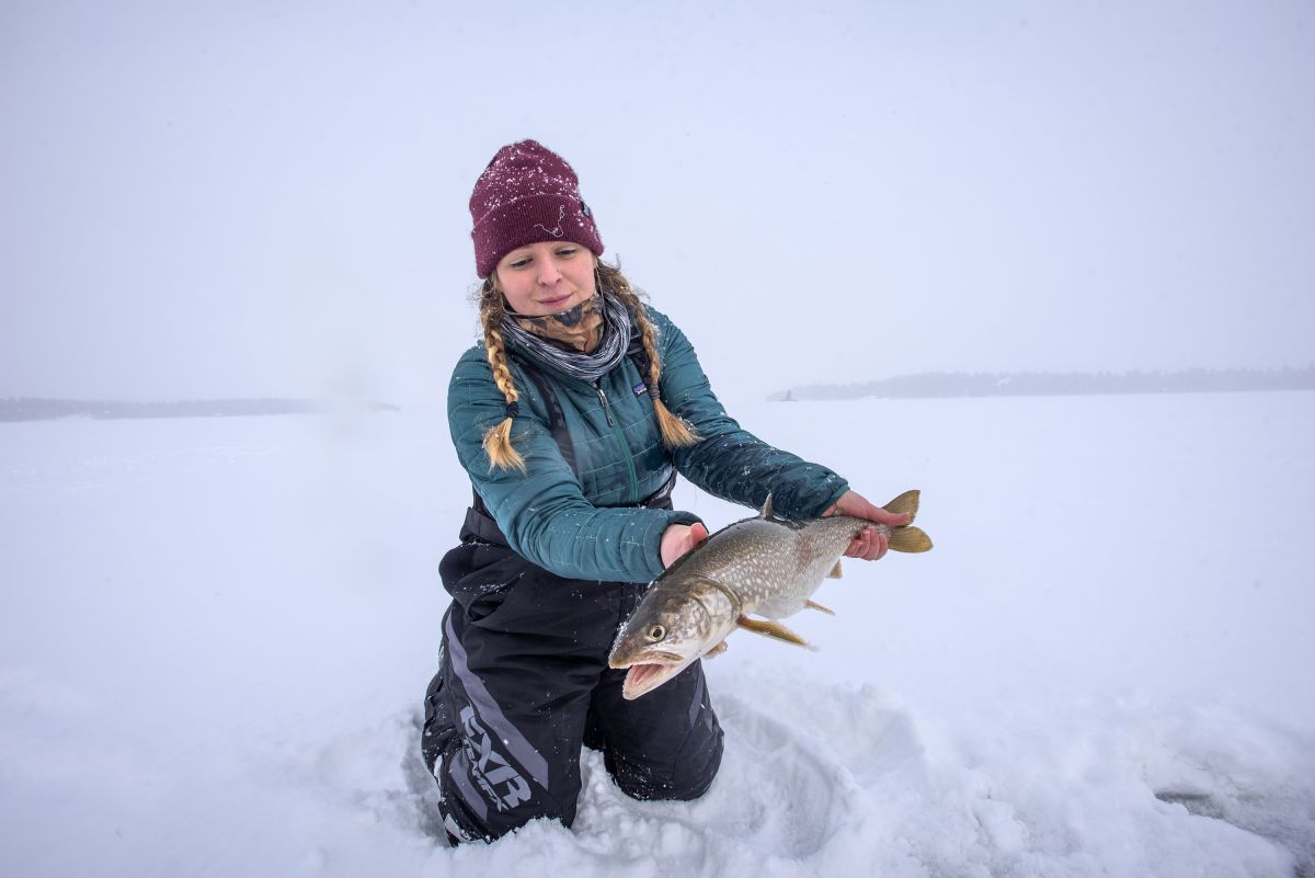 lake trout ice rod