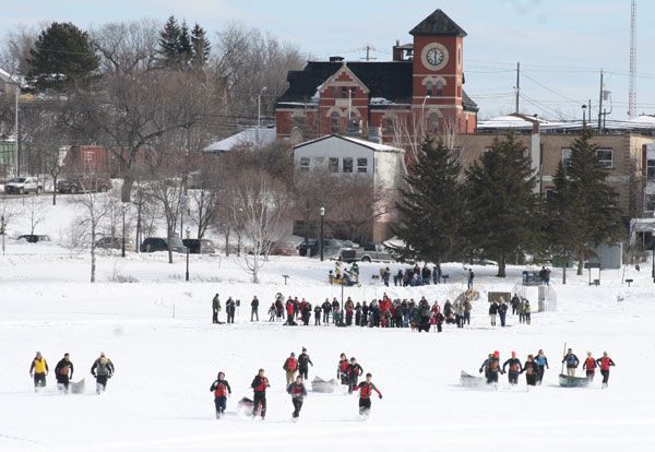 Kenora Winter Carnival Sunset Country Ontario Canada