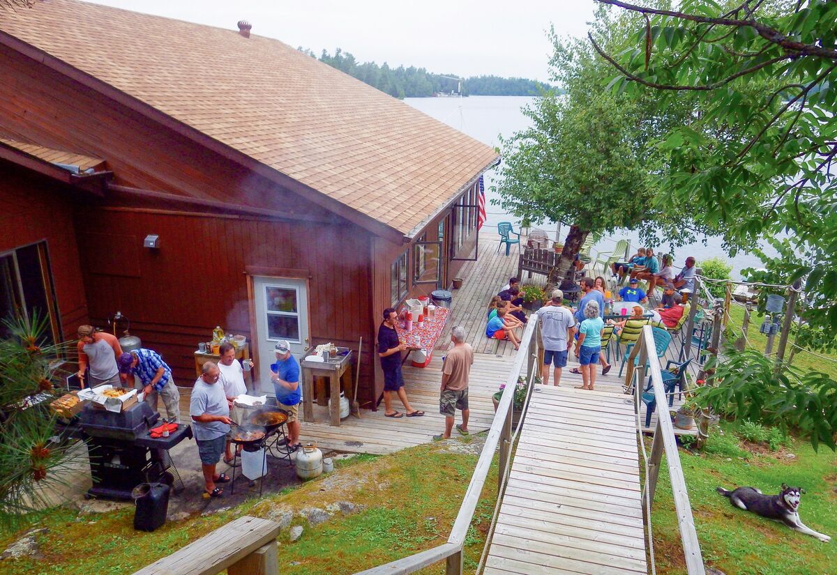 Walleye fish fry at True North in Ontario, Canada