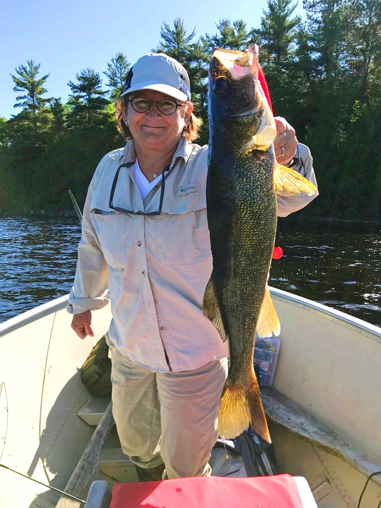 Canadian walleye at True North on Clearwater Lake, Ontario