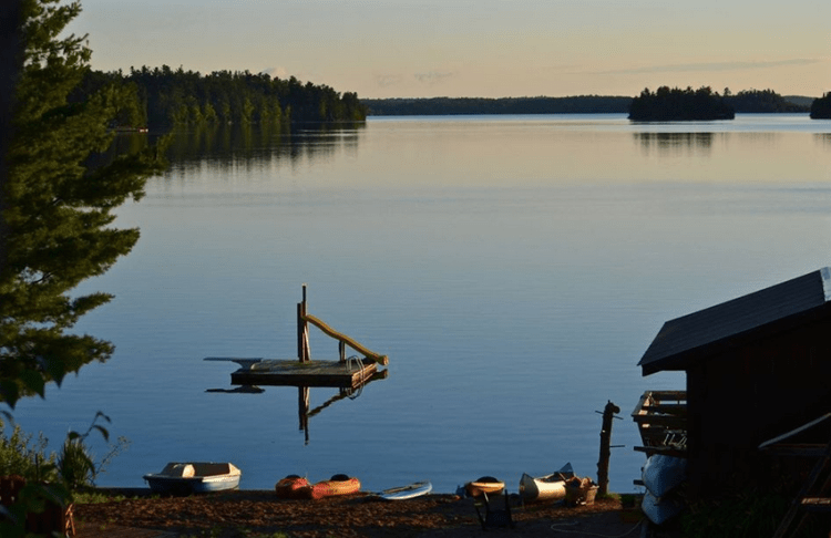 Sand beach at True North Lodge - Family vacation destination